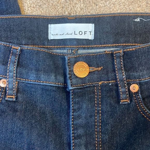 LOFT Dark Wash Modern Skinny Jeans Size 28/6 - Picture 4 of 7